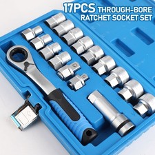 17PCS Pass Through Socket Set w/ Socket Adapt...