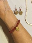 Estate Jewelry Lot~Satya Carnelian 18K GP Bracelet, 925 Sterling Jasper Earrings — photo 8