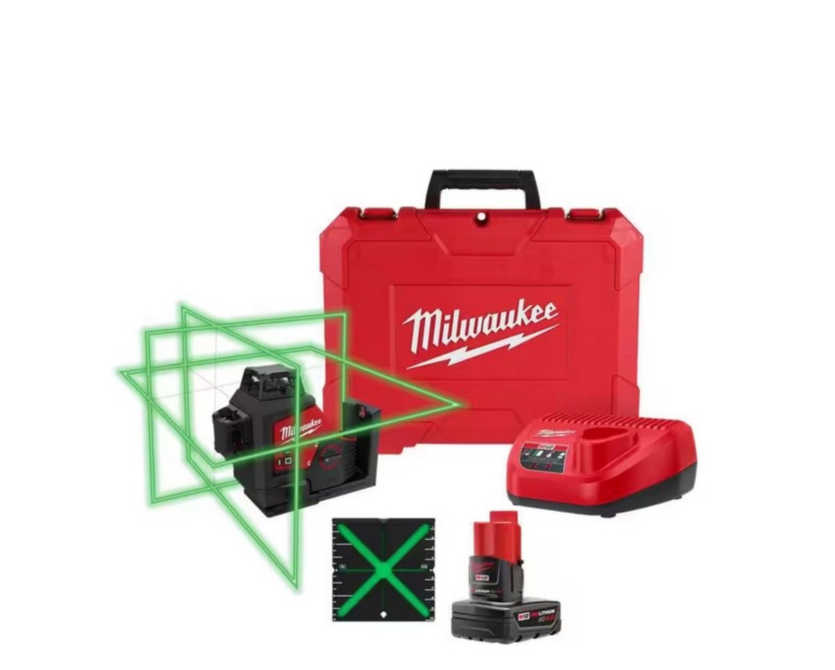 らいむ② Milwaukee 3632-20 M12 12-Volt Lithium-Ion Cordless Green 250 ft. 3