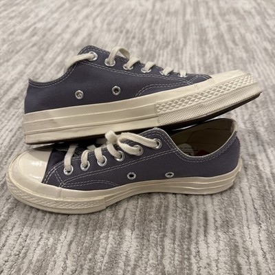 Comme des Garçons Play Converse Grey Low Tops Women Size 5 Men Size 3