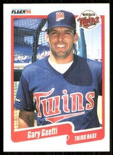 Gary Gaetti 1990 Fleer #373 Minnesota Twins MLB READ FREE SHIPPING AutographDen
