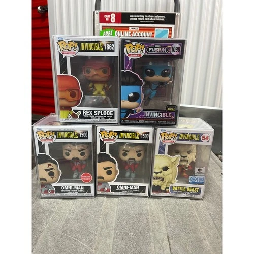 Funko Pop Invincible Rex Splode Omni Man Battle Beast