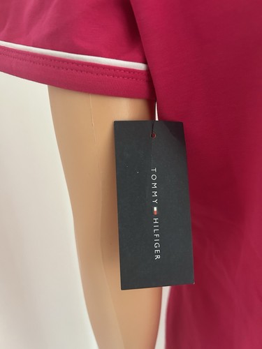 Tommy Hilfiger Womens Red Short Sleeve Polo Shirt Dress Size M - Picture 5 of 6
