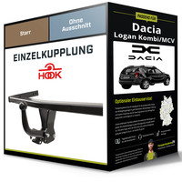 Starre AnhäNgerkupplung für Dacia Logan Kombi/Mcv 02.2007-11.2007 I Typ KS Hook