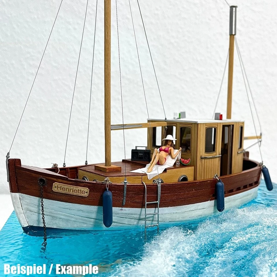 Fischerboot toller Laser Cut Bausatz 1:35 aus Holz zum selberbauen + 3D Druck