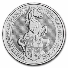 2021 Great Britain 1 oz Platinum Queen