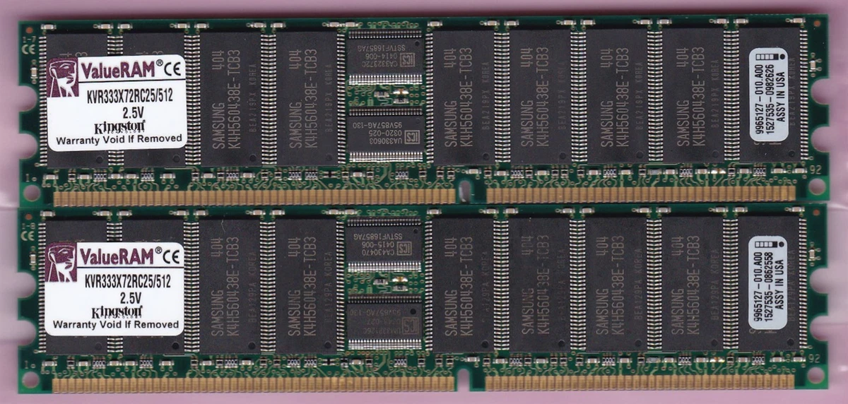 DDR1 SDRAM Computer 512 MB Total Capacity Memory (RAM) for sale | eBay