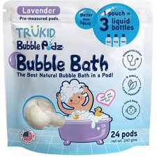 TruKid Bubble Podz Bath for 24 Count Pack of 1 , Lavender Purple