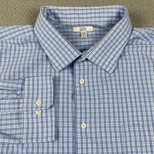 Croft  Barrow Button Up Shirt Men's 3XB 19-19.5 36-37 Big Big Plaid