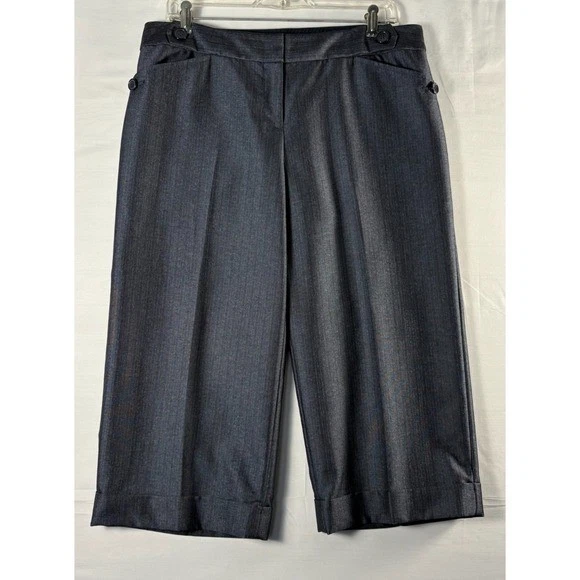 Limited Womens Cassidy Fit Blue/white capri wide cuff leg 10