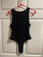 Woman s Black Bodysuit Size L