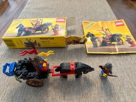 Vintage LEGO 6022 Castle Lion Knights Horse Cart w/ Box Manual 1984 Rare