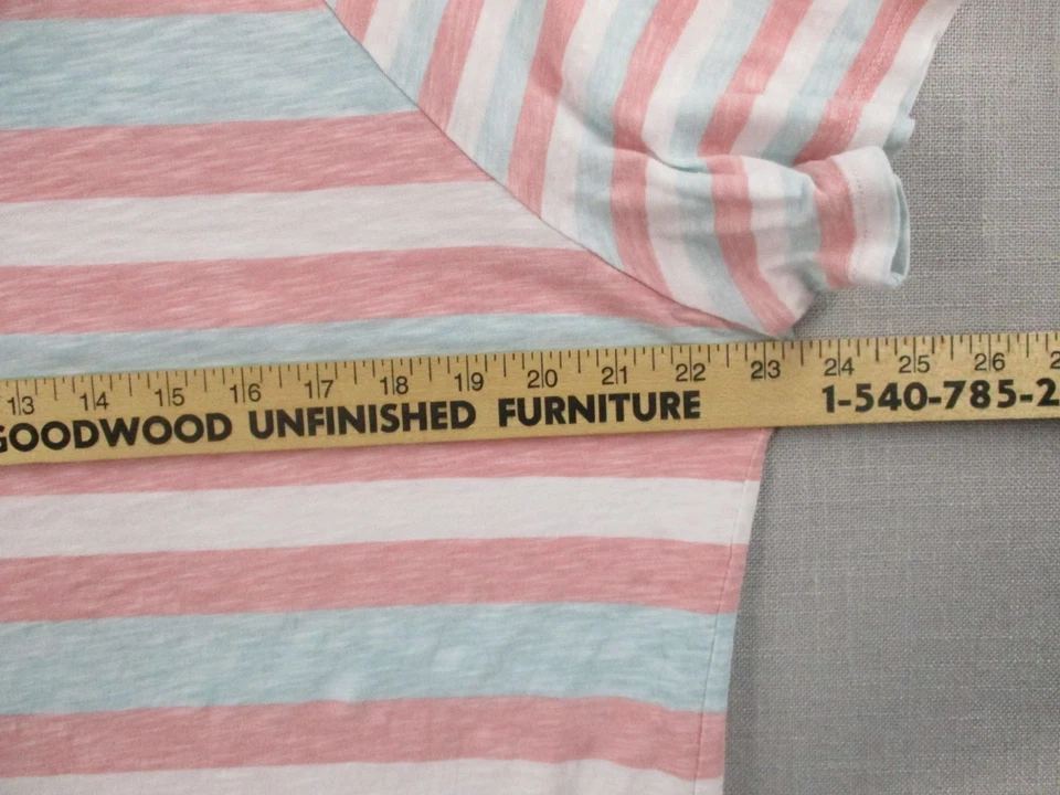 Camiseta manga raglán de algodón calce clásico a rayas tórridas talla - 2 Foto 3 de 4