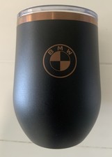 Bmw Motors Logo Black Wgold Trim Yeti Style Tumbler 12 Ounce Cups Lid-new
