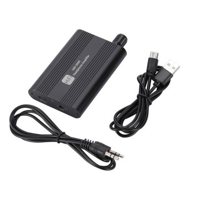 16-300Ω HIFI Headphone Amplifier Portable Earphone AMP 3.5mm w/Audio USB Cablep