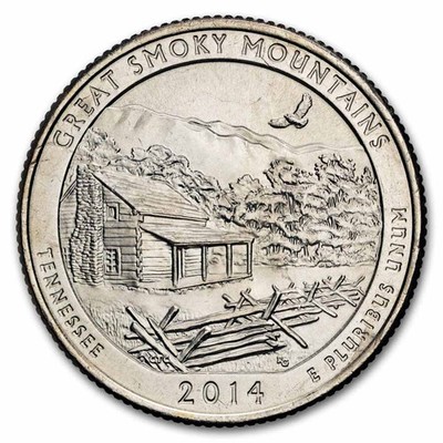 2014-P ATB Quarter Great Smoky Mountains National Park BU