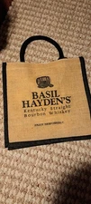 BASIL Hayden’s Tote Bag Kentucky Straight Bourbon Logo Natural Black Two Handel