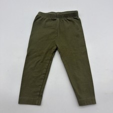 Old Navy Leggings Toddler Girls Size 12-18M Green Solid .#44190