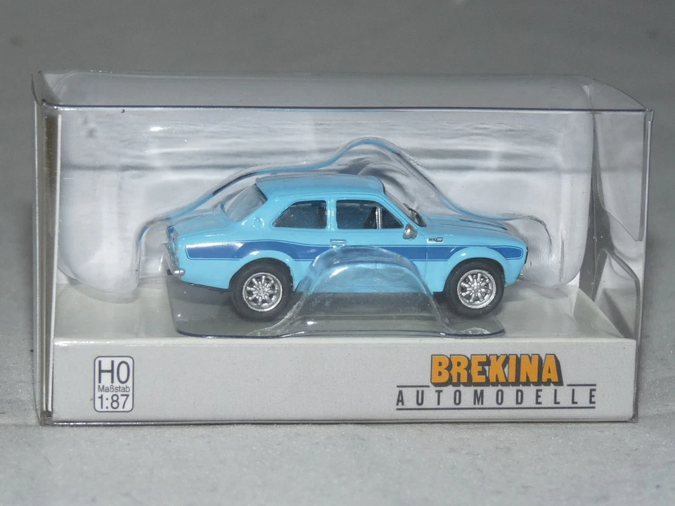 Brekina 19071 Ford Escort RS 1800 MKI hellblau/blau 1969 1:87 NEU + OVP - Bild 1 von 1