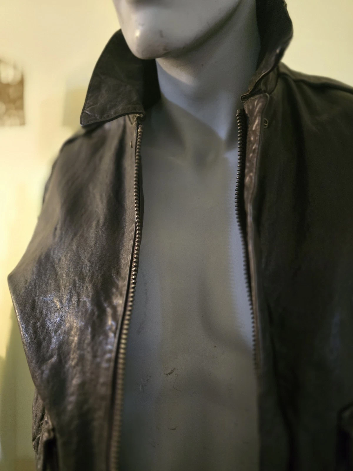 SCHOTT NYC LEATHER NEW  Vintaged JACKET RARE  Brown  w/tags Stunning sz Large  image 7