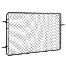 Uimoso Adjustable Chain Link Fence Gate for 2.2-6 x 6 ft Spaces, Posts Excluded