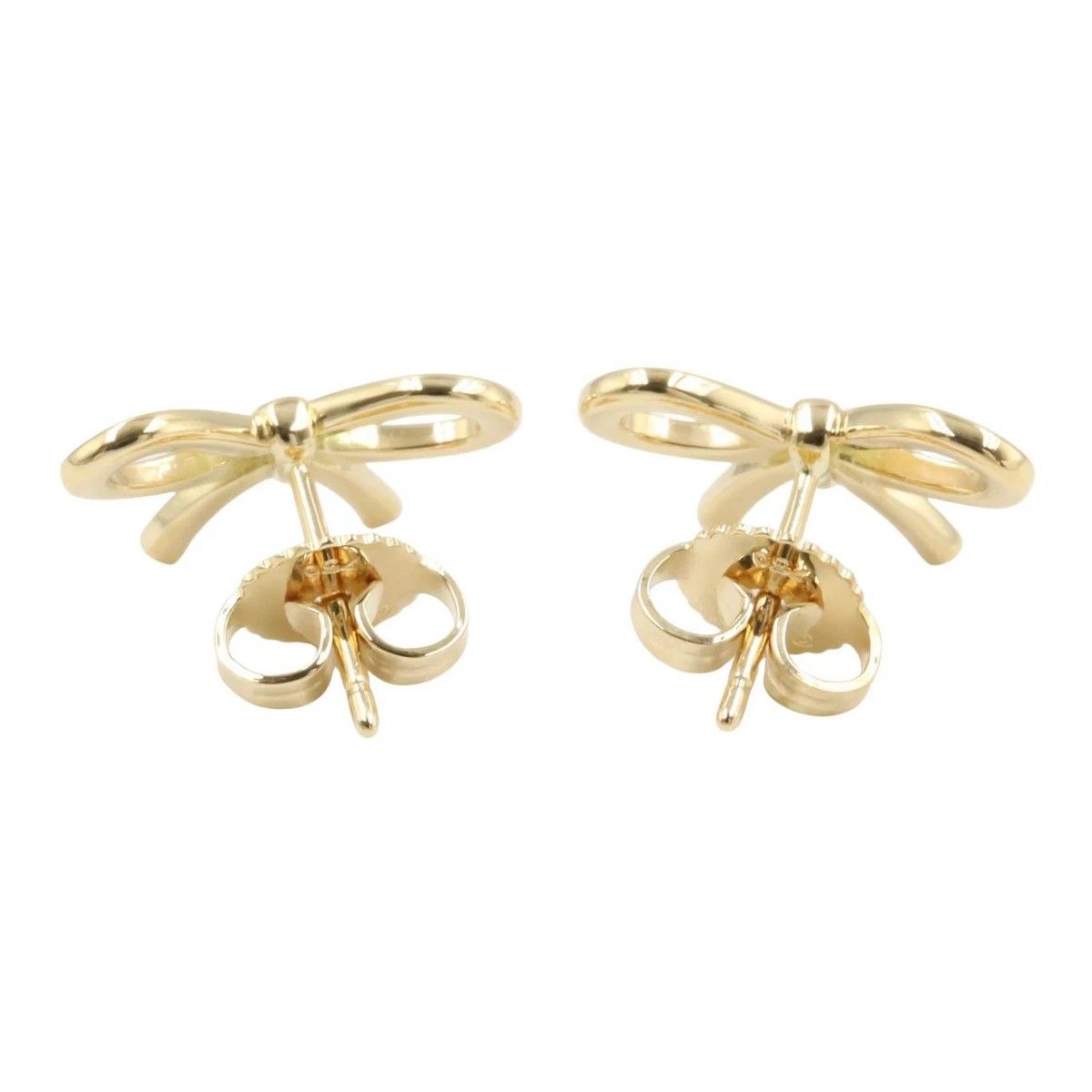 TIFFANY&CO Ohrringe Schleife Band 18KYG Gelbgold gebraucht Damen