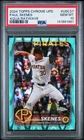 Paul Skenes 2024 Topps Chrome Update Aqua RayWave /199 RC #USC27 PSA 10