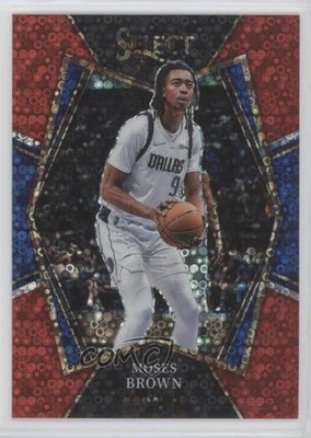 2021-22 Panini Select Premier Level Red Disco Prizm 12/49 Moses Brown #177 0ud4