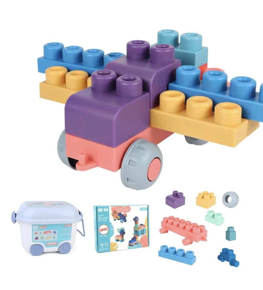 silicon construction blocks 50pcs - Image 2 of 4