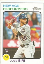 2022 TOPPS HERITAGE JOSE SIRI NEW AGE PERFORMERS BASEBALL CARD NAP-20