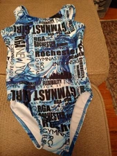 Girls Destira Leotard Size M Gymnastics Sleeveless 