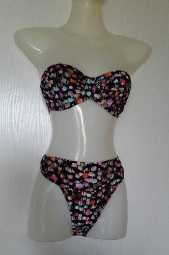 PAIN DE SUCRE MISHI BIKINI HAUT TAILLE 1 (FR80), BAS TAILLE 5 (FR46) MULTICOLORE - Picture 8 of 10