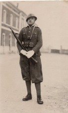 WW1 FOTO ORIGINALE REGIO ESERCITO SOLDATO TRUPPA ELMO ADRIAN   FTg 36