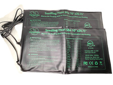 2 Pack Durable Waterproof Seedling Heat Mat Warm Hydroponic Heating Pad 10" X 20