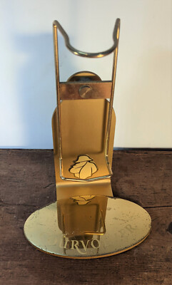 Vtg Courvoisier Napoleon Cognac Decanter Display metal display stand. France