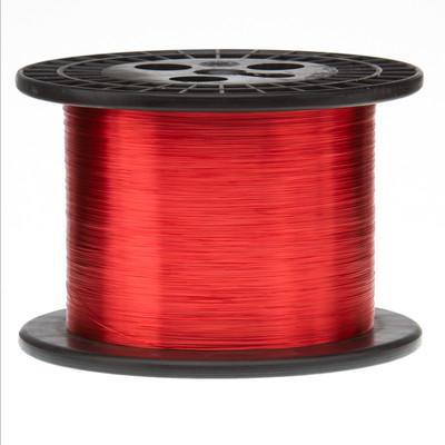 30 AWG Gauge Enameled Copper Magnet Wire 5.0 lbs 16060' Length 0.0108'' 155C Red
