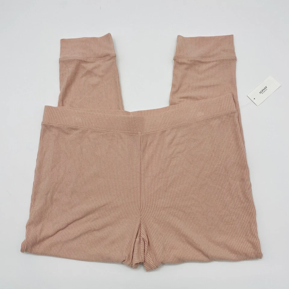Pantalones de pijama Alfani para mujer talla XXL de punto acanalado en naranja melocotón cordial $47 Foto 2 de 4