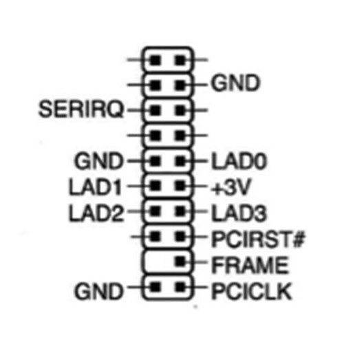 20-pin ASUS TPM-L R2.0/Gigabyte GC-TPM2.0 Compatible Module incompa A❁UK - Afbeelding 7 van 10