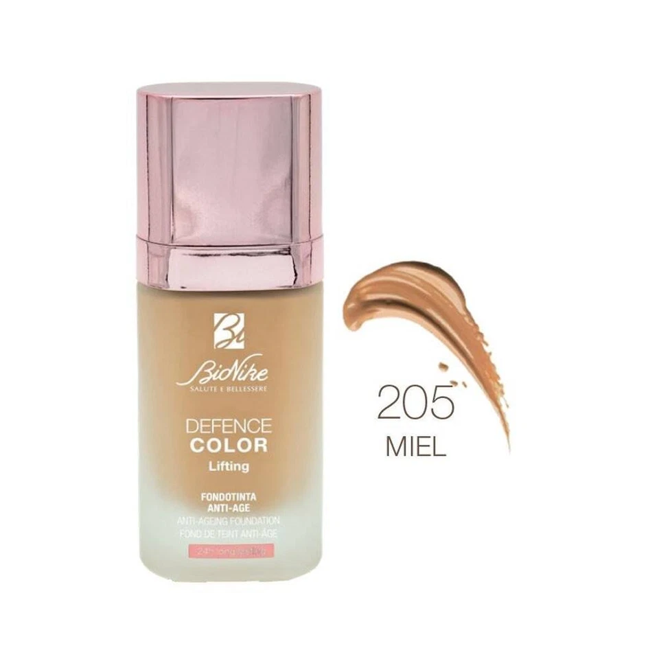BioNike Defence Color - Lifting Fondotinta Anti-Age 24H Long Lasting N.205, 30ml