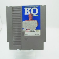 GEORGE FOREMAN KO BOXING BY AKKLAIM NINTENDO NES GAMING UNTESTED
