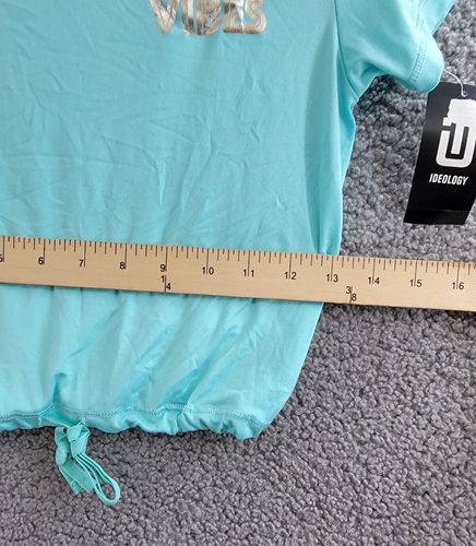 ID Ideology Good Vibes Graphic T-Shirt Big Girls M Ocean Sigh Pullover Style S/S - Picture 7 of 16