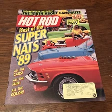 Hot Rod Magazine September 1989 Super Nats Muscle Car 409 Chevy Street Nova