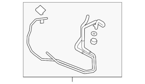 Tubería de enfriador para Ford (N/P F2GZ-7C410-G)