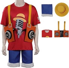 ONE PIECE FILM RED Monkey D. Luffy Cosplay Costume Halloween from Japan