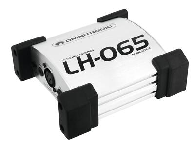 Omnitronic LH-065 DI-Box aktiv - 1-Kanal-DI-Box, aktiv