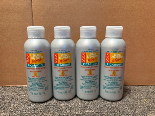 4 x Avon Skin So Soft Bug Guard Plus picaridin spray 4 oz No Pumps