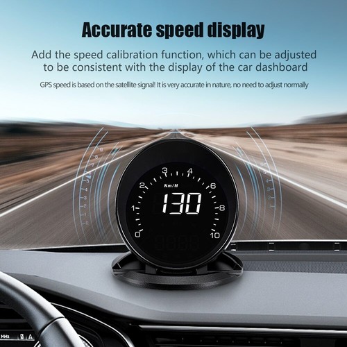 Tachimetro auto GPS HUD G6 display head up allarme digitale computer di bordo - Foto 7 di 9