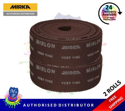 Mirka Mirlon Schleifmittel Scotch Scuff / 2 x rot sehr guter Zustand Rollen 10 m