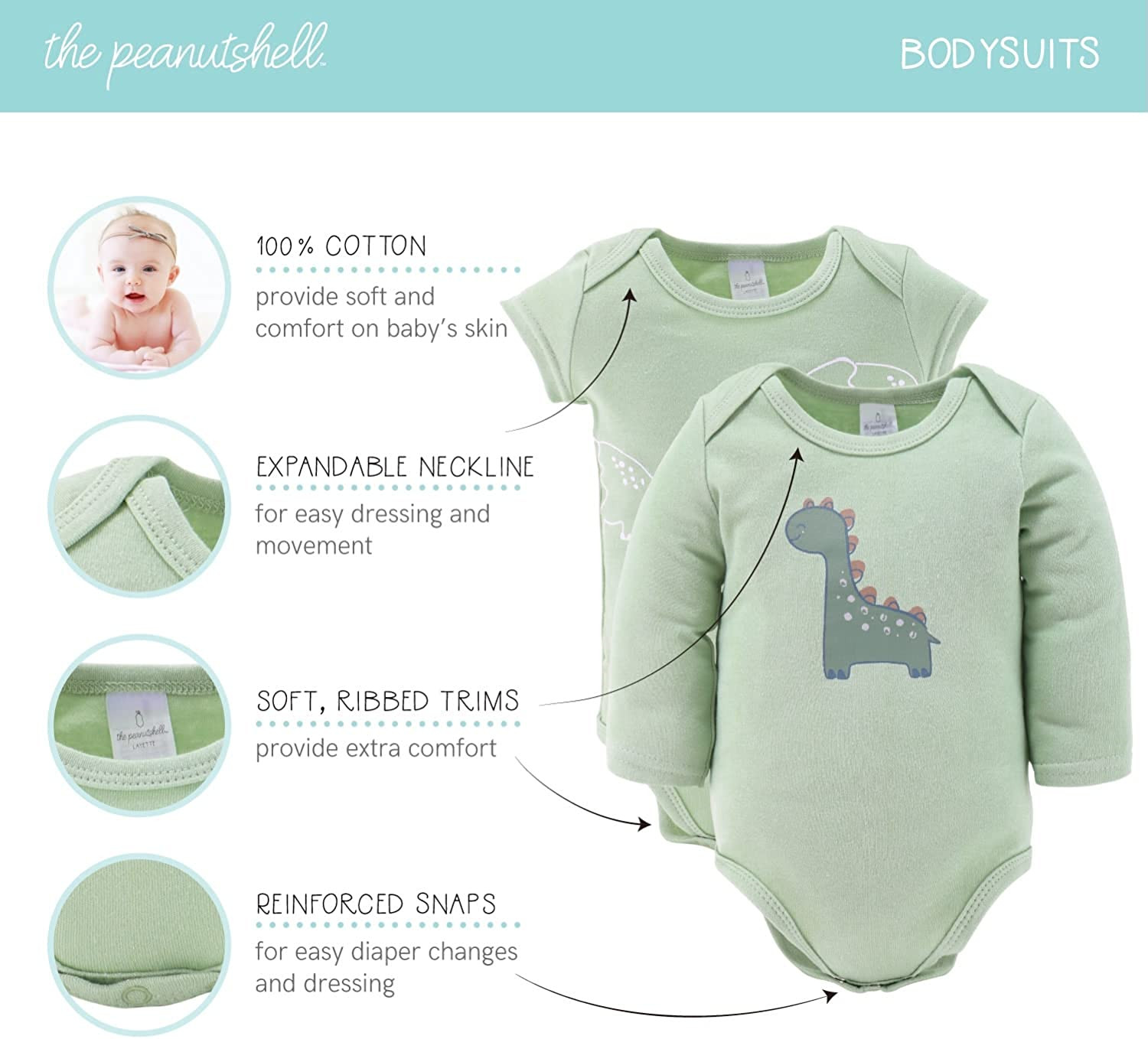 The Peanutshell Newborn Clothes & Accessories Set for Baby Boys 23 Piece Gift Love Gorey