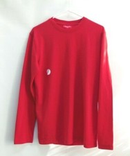 Macys Family PJ  s Men  s Long Sleeve Red Solid Pajama Top Small